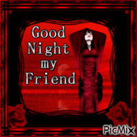 Good Night My Friend - GIF animado gratis
