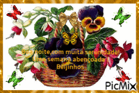 cesta com flores - Ilmainen animoitu GIF