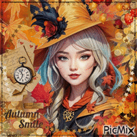 Autumn Smile animowany gif