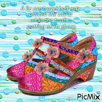 Quote on shoes - GIF animate gratis