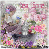 Tea time - GIF animé gratuit