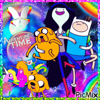 ADVENTURE TIME CROSSOVER / CONCOURS GIF animasi