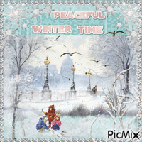 Peaceful winter time - Animovaný GIF zadarmo