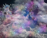 Fées des nuages - Безплатен анимиран GIF