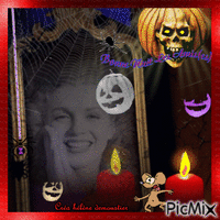 HD  Marilyn  Halloween 5 - GIF animé gratuit