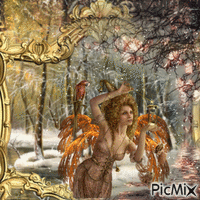 Fairy in Winter - Δωρεάν κινούμενο GIF