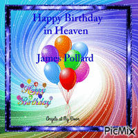 Happy Birthday in Heaven - Gratis geanimeerde GIF