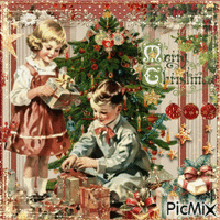 Vintage Christmas - Δωρεάν κινούμενο GIF