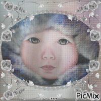 Portrait enfant par BBM анимиран GIF
