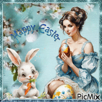 Happy Easter🌱🐰🥚 Animiertes GIF