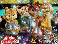 Alvin and Chipmunks ma création a partager sylvie - Бесплатный анимированный гифка