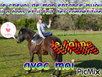 mon cheval d'enfance - Bezmaksas animēts GIF