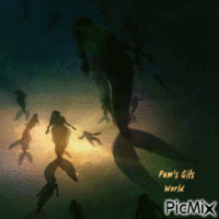 Creepy Mermaids geanimeerde GIF