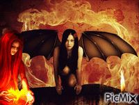 femme dragon - Ingyenes animált GIF
