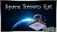 Space Brown Rat - GIF animado gratis