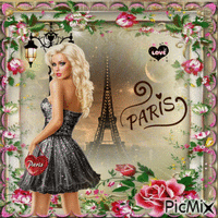 l'amour de paris - GIF animé gratuit