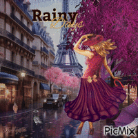 IL pleut Animated GIF