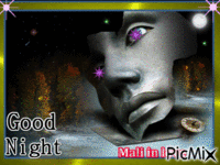 Máscara na noite animēts GIF