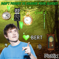 March 12 Time Change Bert animuotas GIF