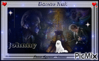 Johnny Hallyday / Bonne Nuit - GIF animado grátis