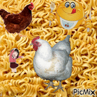 chicken noodle osaka GIF animata
