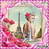 elegancia en paris - GIF animasi gratis