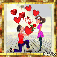 ❤️ I  LOVE YOU ❤️San valentino GIF animé