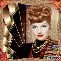 Porträt von Lucille Ball - Gratis geanimeerde GIF
