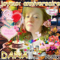 anniversaire de dana - Darmowy animowany GIF