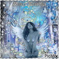 Winter Blessings - GIF เคลื่อนไหวฟรี