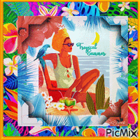 TROPICAL SUMMER - Free animated GIF