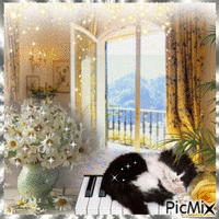 CHAT PIANO Animiertes GIF