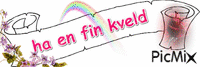 fin kveld - Бесплатный анимированный гифка
