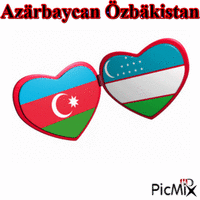 Azärbaycan Özbäkistan - Gratis animerad GIF
