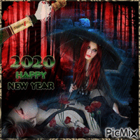 Gothic Happy New Year !!!! - GIF animate gratis