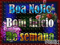 BOA NOITE BOM INICIO DE SEMANA - Δωρεάν κινούμενο GIF