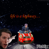 life happens to be a highway....... анимированный гифка