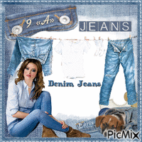 Jeans - Animovaný GIF zadarmo