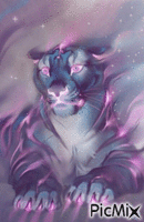 Glowing Tiger - Безплатен анимиран GIF