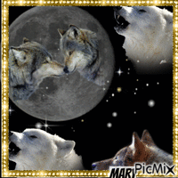 Bonne nuit les loups GIF animado