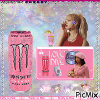 pink monster анимирани ГИФ