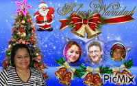 familia en navidad - Ingyenes animált GIF