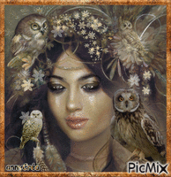 Lady Owlan - Δωρεάν κινούμενο GIF
