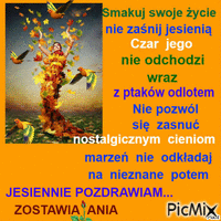 jesień - Бесплатный анимированный гифка