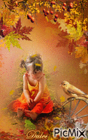 Autumn child - Ingyenes animált GIF