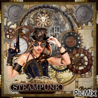 Steampunk clocks... アニメーションGIF