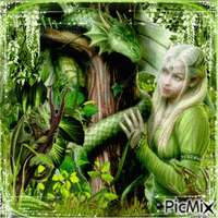 Green Fantasy - Δωρεάν κινούμενο GIF