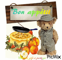 Bon appétit animált GIF