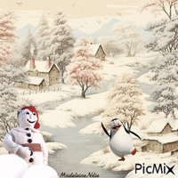 bel hiver - GIF animé gratuit