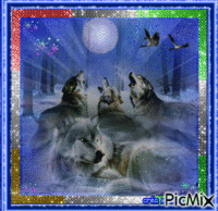 rassemblement des loups animovaný GIF